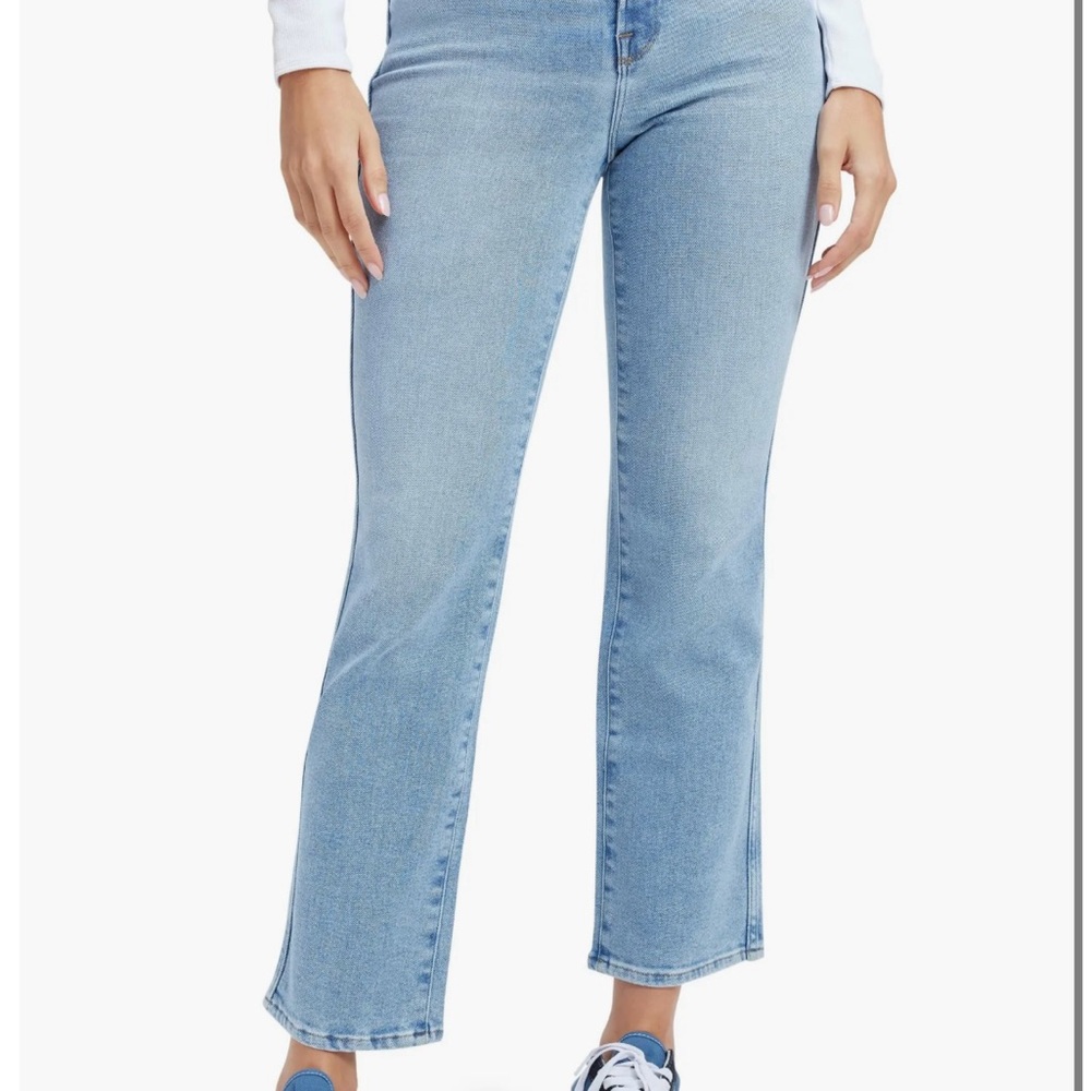 Good American Good Curve High Waist Ankle Straight Leg Jeans- 31